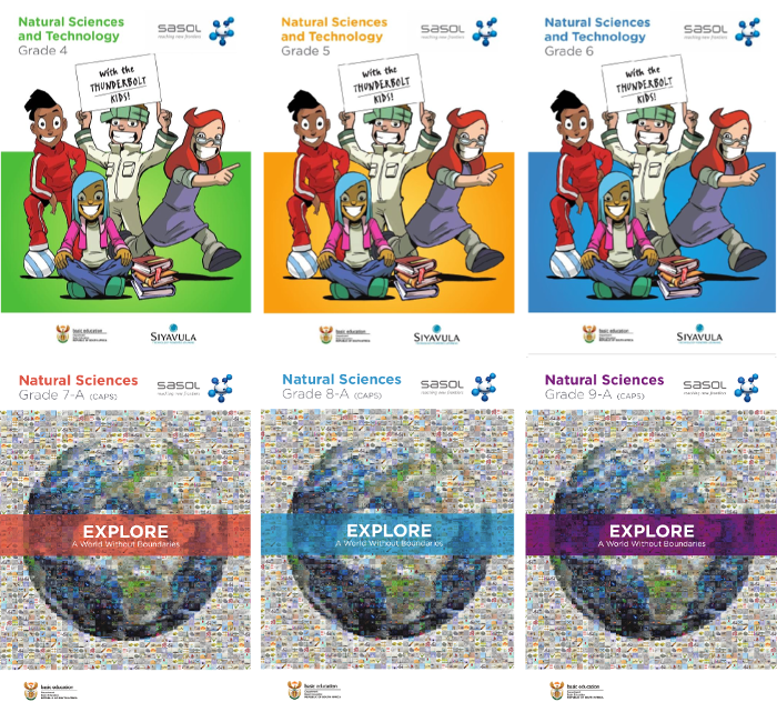 Covers of Gr 4-9 workbooks